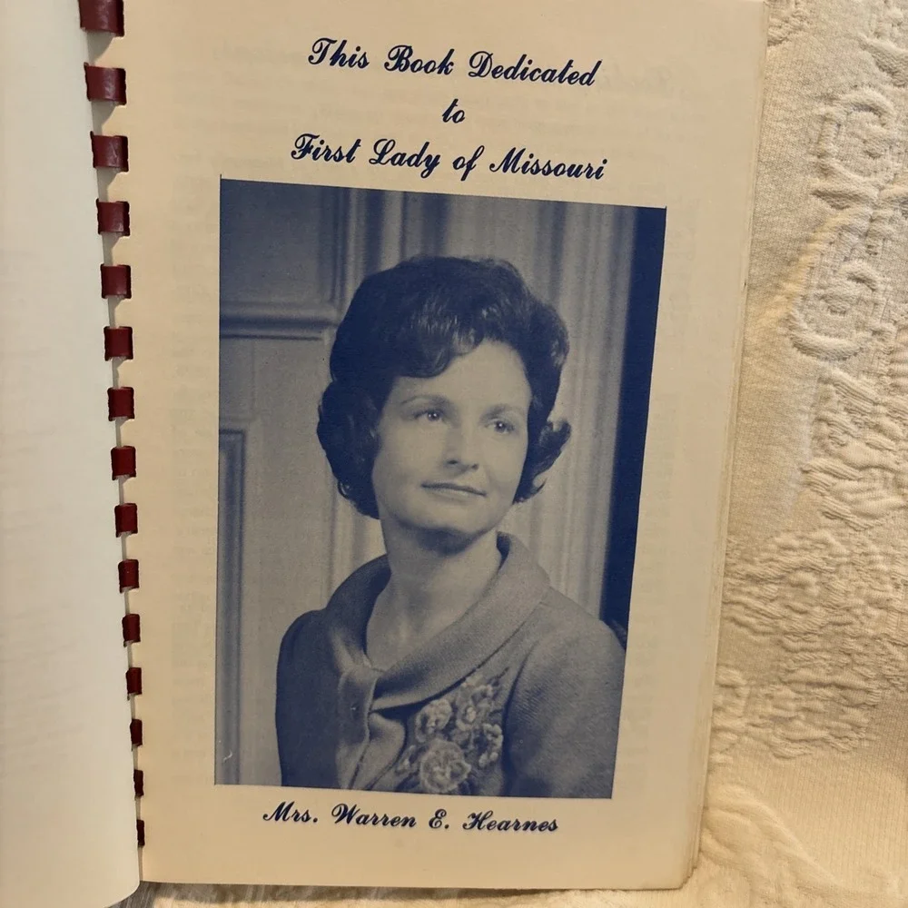Missouri 1821-1971 Sesquicentennial Cookbook Spiral Midwest Recipes Vintage